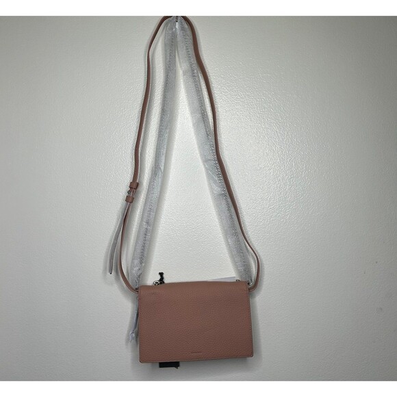 New Allsaints Soft Pink Fetch Chain Crossbody Purse - Picture 1 of 12